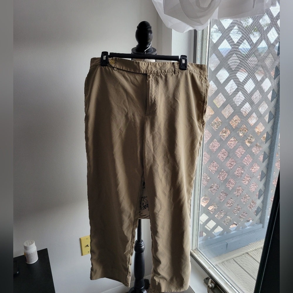 Donna Karan Men's Tan Chino Pants
